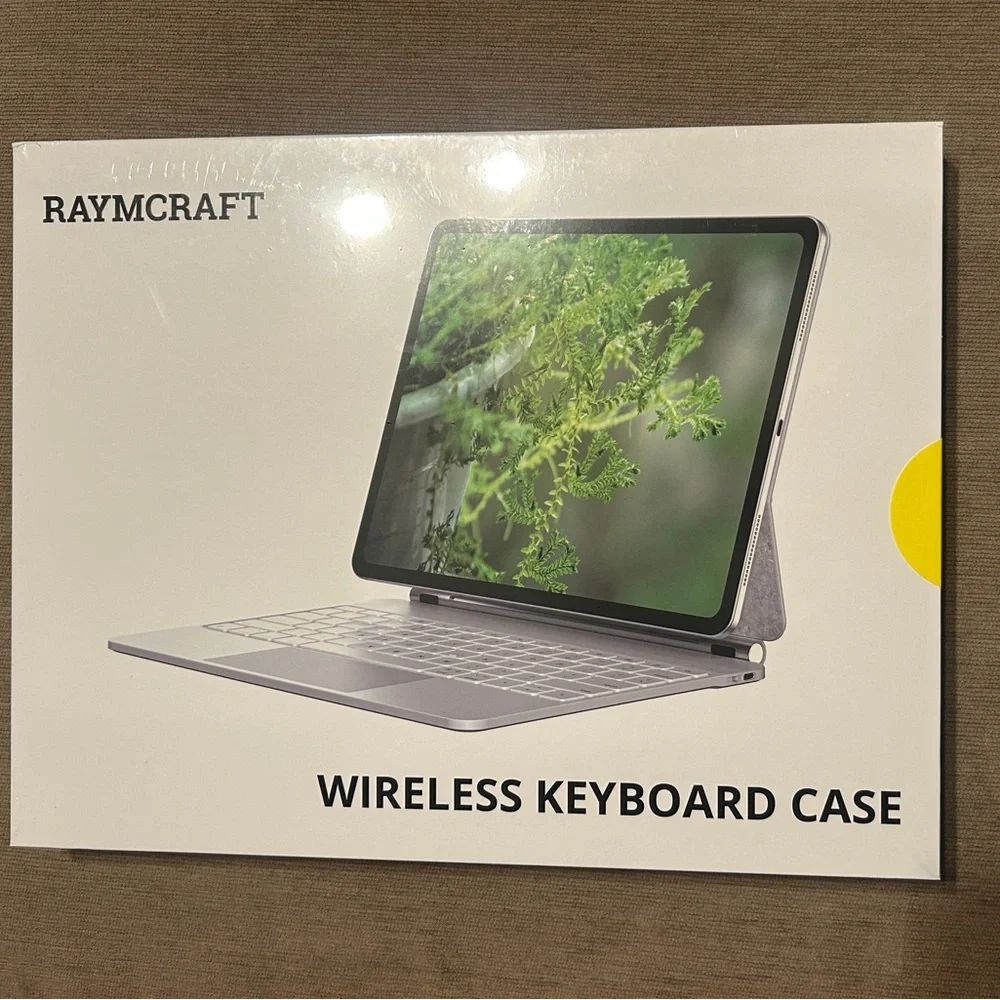 RayMCraft Purple Wireless Keyboard Case for iPad Air 13 inch - Magic Keyboard